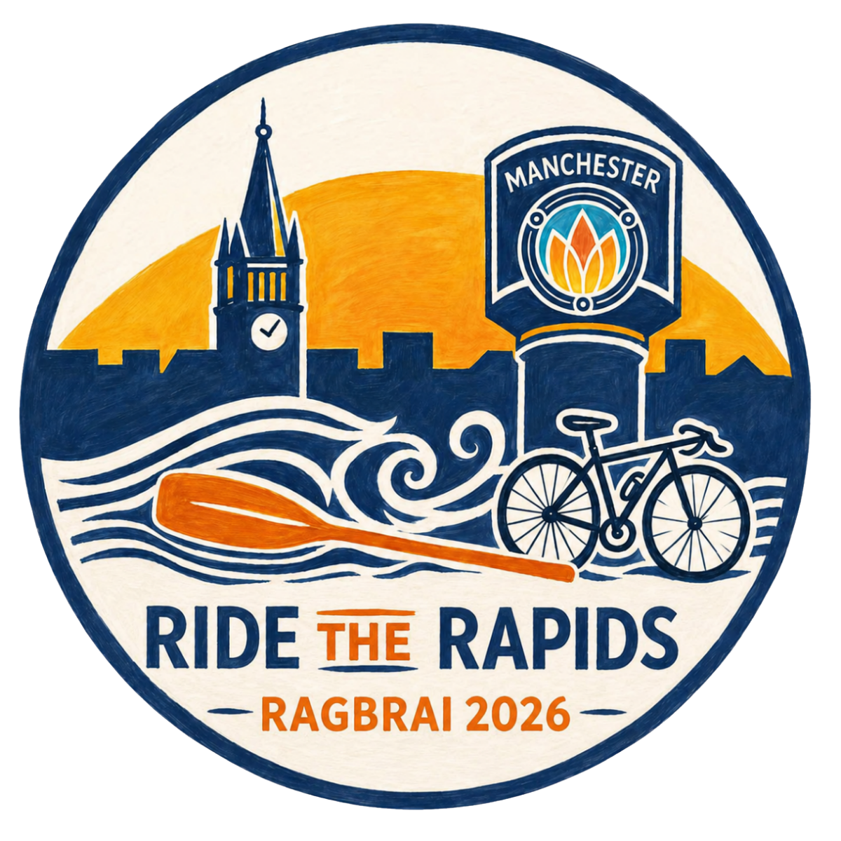 Ride the Rapids RAGBRAI 2026 logo