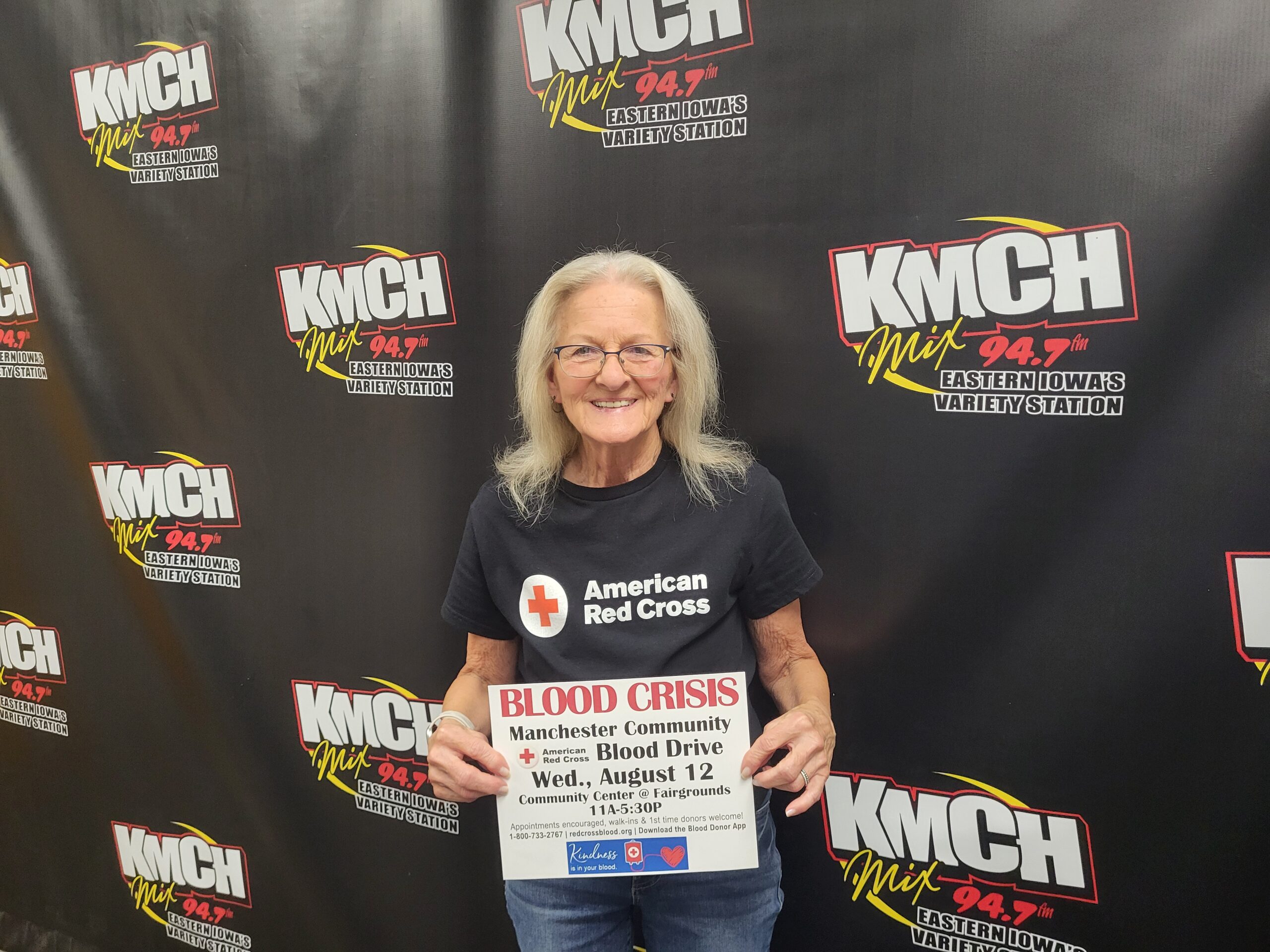 Guest of the Day – Red Cross Blood Drive in Manchester next Wednesday