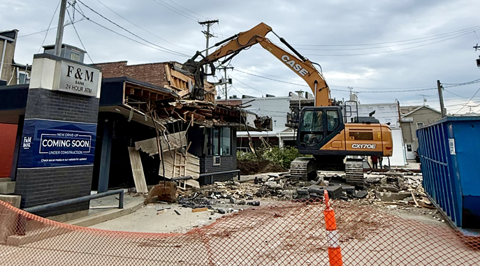 F&M Bank Begins Construction on New Drive-Up