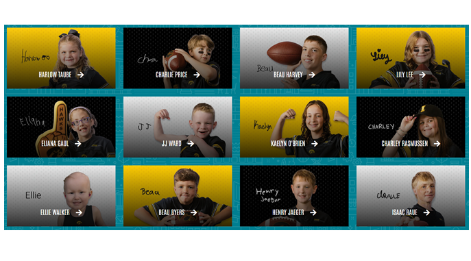 Four Local Kids Named to 2026 Iowa Hawkeye Kid Captain Class