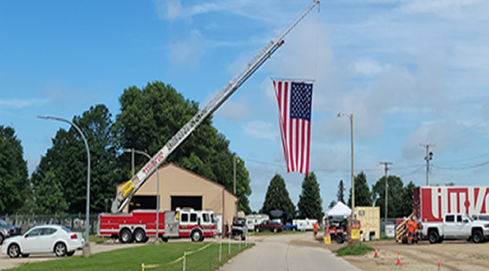 Firefighters Enjoying State Fire Convention in Manchester