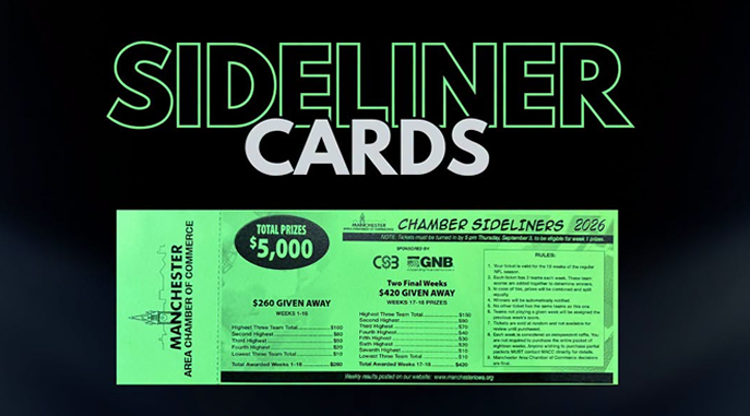 Manchester Chamber Hosting Sideliners Raffle