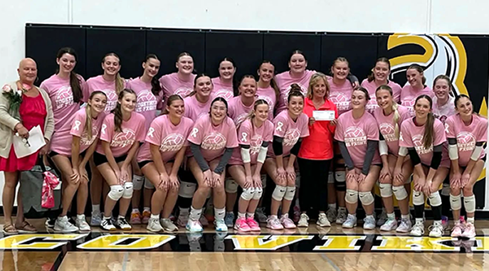 Ed-Co Volleyball Donates to RMC Radiology