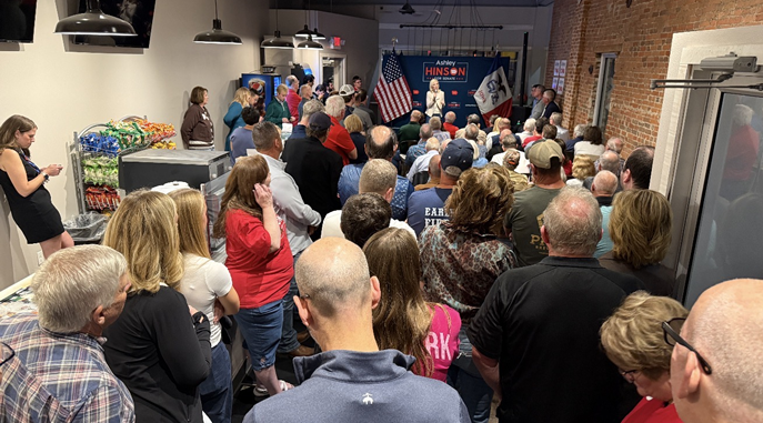 Hinson Brings Campaign to Manchester